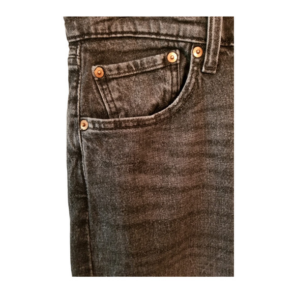 LEVI'S 501 Men's Dark Gray Straight Jeans Size 36x29 - Picture 2 of 7